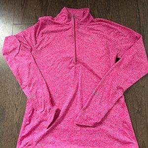 Adidas long sleeve dry fit workout top size medium in pink